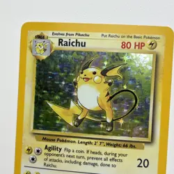 1999 Pokemon Base Set Raichu 14/102 Holo Rare NM VLP Wizards WOTC #14 - Image 2