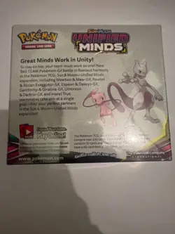Pokemon TCG Sun & Moon Unified Minds rare Booster Box Factory Sealed 36 Packs - Image 2