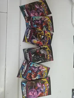 Pokemon TCG Sun and Moon Unified Minds Booster Packs 6 Factory Sealed 2019 - Image 1