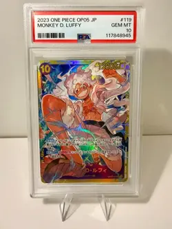 Monkey D Luffy OP05-119 PSA 10 Awakening of the New Era 2023 ONE PIECE (JP) - Image 2
