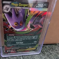CGC 10 GEM MINT Mega Gengar Ex 056/094 HOLO RARE Phantasmal Flames Pokemon Card - Image 2