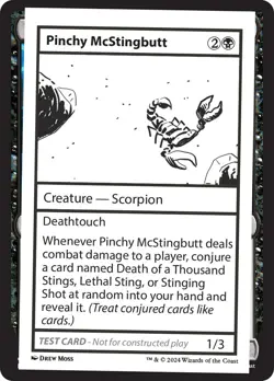Pinchy McStingbutt [Mystery Booster 2 Playtest Cards] Lightly Played - Image 1