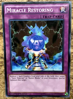 Miracle Restoring YGLD-ENC40 Yu-Gi-Oh! Card 1st Edition - Image 1