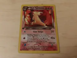 Pokemon TCG Dark Typhlosion Neo Destiny Holo Rare Card 10/105 1st Edition LP - Image 1