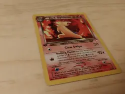 Pokemon TCG Dark Typhlosion Neo Destiny Holo Rare Card 10/105 1st Edition LP - Image 3