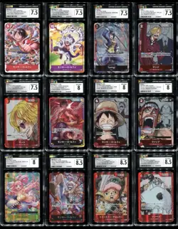 One Piece CGC 7.5/8/8.5! Bundle/Lot Manga Alt Luffy 12 Cards! - Image 1