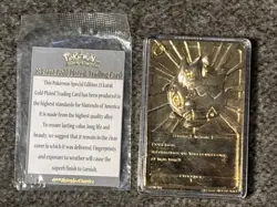 Pokemon Togepi Burger King 23k Gold Plated Trading Card 1999 Nintendo - Image 2
