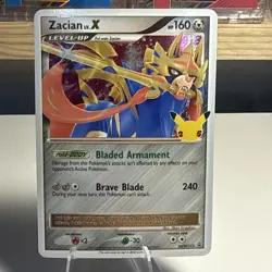 Pokemon TCG Zacian LV. X Celebrations Sword & Shield Promo Card SWSH135 NM - Image 1