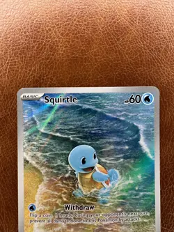 Pokemon TCG Squirtle 170/165 Scarlet & Violet 151 Illustration Rare Holo Card NM - Image 2