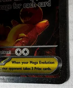 Pokemon TCG Mega Charizard x EX 125/094 Phantasmal Flames Super Clean NM Card - Image 2