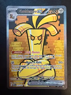 Gholdengo ex 252/182 SV04: Paradox Rift Holo Pokemon Card TCG NM - Image 1