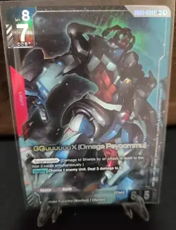 [ENGLISH] Gundam Card Game GQuuuuuuX (Omega Psycommu) GD03-034 LR+ Alt Art Foil - Image 1