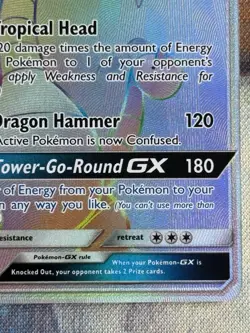 Alolan Exeggutor Gx 118/111 Pokemon Crimson Invasion Secret Rare Rainbow Holo NM - Image 4