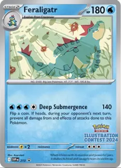 SEALED Pokemon Illustration Contest 2024 Promo Set Pikachu Feraligatr Toxtricity - Image 4