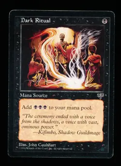 * * 1x Dark Ritual x1 * * Mirage MTG MP Moderately Played - Image 1