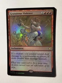 Gratuitous Violence | 715 | Rare | Foil | Foundations | MTG | 2024 - Image 1