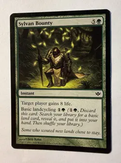 Sylvan Bounty 94/145 Conflux MTG Magic the Gathering LIGHTLY PLAYED LP - Image 1
