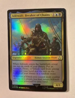 MTG Adewale, Breaker of Chains Foil Assassin's Creed #44 NM Pack Fresh ACR - Image 1