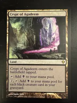 [1x] Crypt of Agadeem - MTG - Zendikar - Regular - Image 1