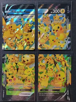 Pokemon Pikachu V-Union Complete Set Near Mint SWSH139 SWSH140 SWSH141 SWSH142 - Image 1