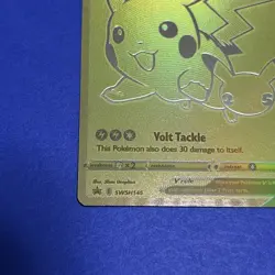 Pokemon Card TCG - Pikachu V - Celebrations Golden Promo Card SWSH145 - Image 2