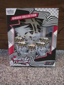 POKEMON CARD BINDER COLLECTION PACK SCARLET & VIOLET WHITE FLARE NEW SEALED - Image 1