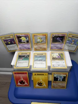 Pokemon TCG Base Set 1st Edition French Lot of 11 Cards. Machopeur. Sabelette - Image 1
