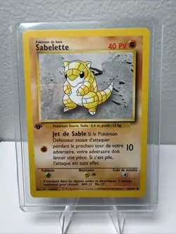 Pokemon TCG Base Set 1st Edition French Lot of 11 Cards. Machopeur. Sabelette - Image 2