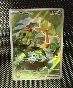 Caterpie 172/165 Pokemon Scarlet & Violet 151 ENGLISH Illustration Rare NM/LP - Image 1