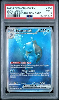 [PSA 9] Blastoise ex SIR Special Illustration Rare 151 English #200 Pokemon - Image 1
