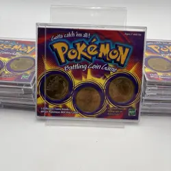 Hasbro Pokemon Vintage TCG CCG Battling Coin Game 3 Coins 1999 Lot Of 14 - Image 1