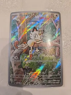 Meowth 106/94 Illustration Rare ME02: Phantasmal Flames Pokemon TCG NM - Image 1