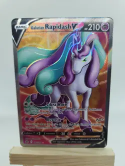 Pokemon Galarian Rapidash V 167/198 Full Art Ultra Rare Holo Chilling Reign - Image 1