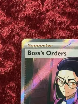 Pokemon Boss's Orders Corbeau Trainer Full Art Holo Rare ASC 256/217 Card - Image 2