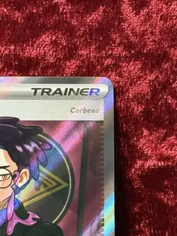 Pokemon Boss's Orders Corbeau Trainer Full Art Holo Rare ASC 256/217 Card - Image 3