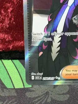 Pokemon Boss's Orders Corbeau Trainer Full Art Holo Rare ASC 256/217 Card - Image 5