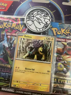 NEW Pokemon Mega Evolution & Phantasmal Flames 2-Pack Blister Sealed - Raikou - Image 3