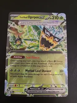 Teal Mask Ogerpon ex 012/131 SV Prismatic Evolutions Double Rare Pokemon NM - Image 1