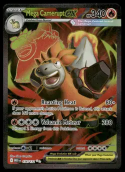 Pokemon ME01: Mega Evolution #156/132 Mega Camerupt ex Ultra Rare - Image 1