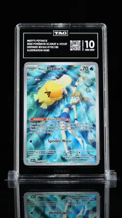 TAG 10 Misty's Psyduck 2025 Pokemon Scarlet & Violet Destined Rivals #193/182 IR - Image 1