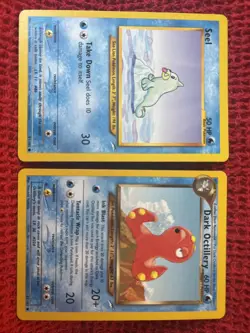 Octillery Seel Neo Destiny 81/105 62/105 Regular Pokemon Common LP Vintage Lot - Image 1