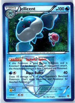 Pokemon: Plasma Storm Jellicent (Team Plasma) #39/135 Base - NM Rare .VO5 - Image 1