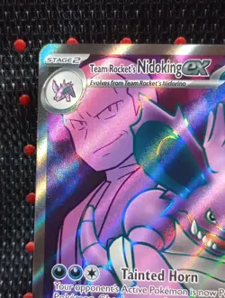 Team Rockets Nidoking EX 216/182 Destined Rivals NM Pokemon - Image 5