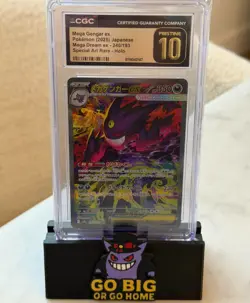 2025 POKEMON JPN MEGA DREAM EX SPECIAL ART RARE #240 MEGA GENGAR EX PRISTINE 10 - Image 1
