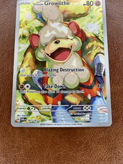 Hisuian Growlithe Illustration Rare 181/167 NM/M Pokemon Twilight Masquerade - Image 3