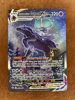 Pokemon TCG Chilling Reign 205/198 Shadow Ryder Calyrex VMAX Alternate Art - NM - Image 1