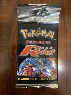 Pokemon Team Rocket Vintage Booster Pack Unlimited Gyarados Art BOX FRESH! - Image 1