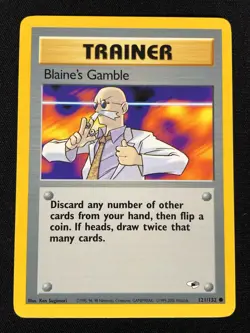 Pokemon Blaine's Gamble 121/132 Common (NM) - Image 1