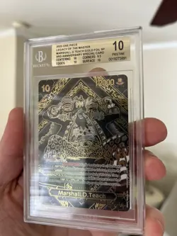 BGS 10 PRISTINE - Marshall D Teach GOLD SP - One Piece 3rd Anniversary #OP09-093 - Image 1