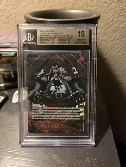 -Marshall D Teach GOLD SP - One Piece 3rd Anniversary #OP09-093 BGS 10 PRISTINE - Image 1